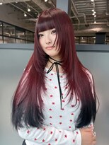 アルバム 銀座(ALBUM GINZA)&nbsp;前髪カット似合わせカット顔周りレイヤー韓国ヘア_F1300