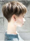 大人ショートボブ丸みショートカットマッシュショー ト前髪あり