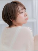 スモーキーカラー韓国風小顔レイヤーショートh4越谷20代30代40代