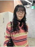 【能田花音】黒髪レイヤーパーマ！