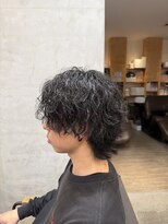 メンズクル(men's quru.)&nbsp;波巻きパーマ波巻きツイストスパイラルパーマメンズウルフ勝川駅