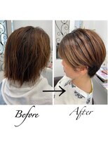 サロンドノア(Salon de NoA)&nbsp;ショートヘア×縮毛矯正