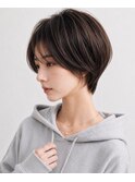 20代30代40代 小顔くびれショートボブ 大人ブラウン