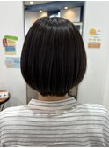 【6月】ショートボブ×寒色ブラウン