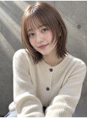 【NOA】韓国風レイヤーボブ×シースルーバング×ブラウンカラー