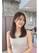 ユニオン(Union)&nbsp;顔周りレイヤーとシースルーバングのワンカールセミロング