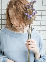 ルティア(Lutia) ゆるふわウェーブ ミルクティーベージュ かきあげバング☆