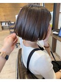 【可愛らしさは髪から☆】王道ワンレンミニボブ♪