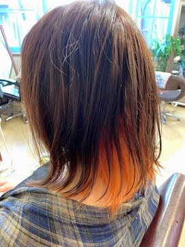 ヘアサロン シロップ(Hair Salon Syrup) [Syrup・山谷慎太郎] 「インナーカラー☆アンバーオレンジ」