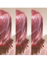 レイリア 奈良 法隆寺店(LeiLea)&nbsp;【dog&hair LeiLea法隆寺】コーラルピンクボブ