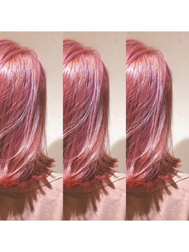 レイリア 奈良 法隆寺店(LeiLea) 【dog&hair LeiLea法隆寺】コーラルピンクボブ