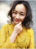 【morio札幌】札幌ボブ 大人かわいい黒髪パーマボブ