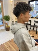 ダークアッシュスマートマッシュアップバング
