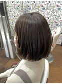 大人ショートボブ ラベンダーグレージュ マチルダボブ