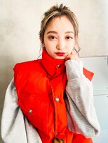 Liberte銀座 大人可愛いベージュカラー×小顔ロング