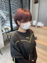 シェノン 奈良橿原店(CHAINON)&nbsp;コーラルピンク×ショート