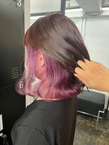 アドラ(ADLLA)&nbsp;インナーカラー★ピンクパープル