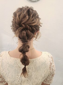 エフェ(effet) 編み玉ポニー