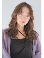 ガリカ シーム(Gallica/SEAM)&nbsp;【Gallica 原宿】大人可愛いブラウンベージュ小顔センターパート