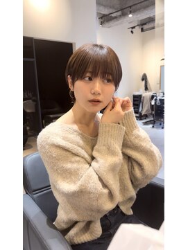 ハピネス クローバー 学園前店(Happiness CLOVER) 丸みショート/前髪/顔周りカット/透明感/20代30代40代50代