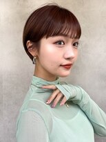 メゾンドイギー(MAISON de IGGY)&nbsp;短くても女の子らしい！耳出しマッシュショート#斜めバング