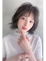 ヘアーズ ベリー 喜連瓜破店(hairs BERRY) BERRY/グレージュカラー/斜めバング/美髪/ミディ/春夏
