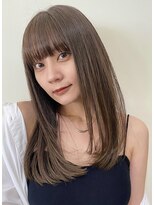 コート 表参道(Cote)&nbsp;くびれミディ★斜めバング/グレージュカラー/シルキーベージュ