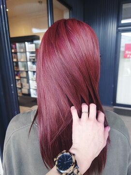 ルシードスタイル リム(LUCIDO STYLE Rim) レッド×ピンク