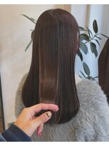 ヘアーアイスカルテット(HAIR ICI QUARTET)&nbsp;縮毛矯正ロング♪コスメストレート髪質改善ココアベージュ