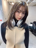 ハニーシブヤ(HONEY shibuya)&nbsp;カジュアルレイヤー　とろみグレージュ