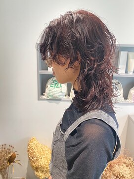 エイゾー 銀座(EIZO) ミディアムウルフパーマ/ウルフパーマ/センターパートパーマ