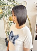 ぱつっとボブ×髪質改善ストレート