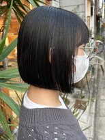 レリコ ニド(Relico-nid)&nbsp;髪質改善20代30代40代大人可愛い黒髪前下がりボブ