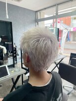 クレオ 福大通り店(CREO)&nbsp;スパイキーショート×ホワイトカラー