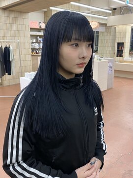 パークレーン アイス イヴェン(park lane ICI yeven) 縮毛矯正／ストレートパーマネイビーブラック/ブルーブラック