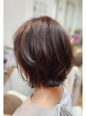 くせ毛風ミニボブ