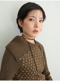ショートカット　シースルーバング　小顔カット　似合わせカット