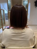 アドラーブル 長岡リップス旭岡店(adorable)&nbsp;大人ガーリー チョコレート プリカール 小顔 丸みショートボブ