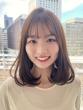 バイオレット 横浜店(Violet) ふわっとロブ韓国ヘアシースルーバング YU-7