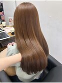 〇ブリーチなし 透明感カラー ベージュ 初カラー