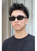 メンズショートスパイキーショートフェード熊本下通