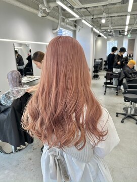 ジゼル 中津大分(GiseL) 大人気ピンクベージュ 艶カラーブリーチカラーハイトーン中津