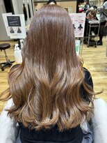 フィゼル あべのルシアス店(Aujua fizelle)&nbsp;ピンクベージュカラー×ロング