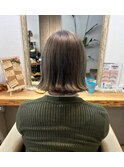 ダブルカラー×くすみベージュ
