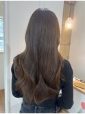 桑名ロングレイヤーカットハッシュカット透明感カラー重めロング
