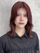 ルノン フィージュ(LUNON fieju)&nbsp;暗めカラーグランマッシュデザインカラーフェイスフレーミング