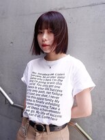 オーオ シカシカ(OOO YY)&nbsp;葡萄カラー×柔らかさのある顎下ボブ