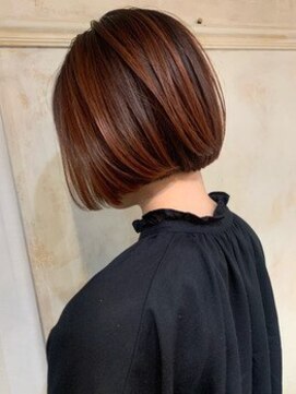 フリックヘアサロン 梅田茶屋町2号店(FLICK HAIR SALON) ボブ/イルミナカラー/暖色系/ピンクブラウン