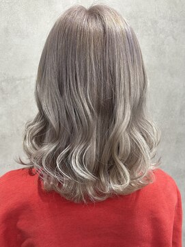 ルノン(LUNON) 黒髪クラゲヘアーオリーブグレー小顔ココアベージュ