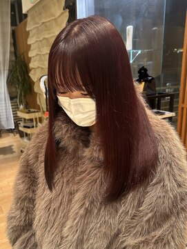 トリッカ シブヤ(TRICCA SHIBUYA) ボルドー/チェリーレッド/暖色カラー/艶髪/髪質改善